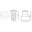 Faretto Led da incasso 2,1W 24Vdc