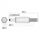 Spina alimentazione DC 5,5-2,1mm