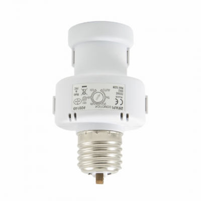 Portalampada E27 con crepuscolare