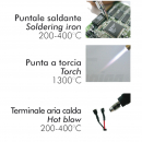 Saldatore a gas butano con piezo