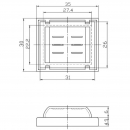 Cappuccio impermeabile interruttori 31x25,5mm