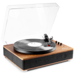 Giradischi HI-FI HQ con BTlegno noce