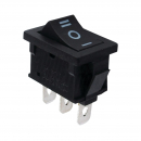 Deviatore nero IP ON/OFF/ON 6A/250V