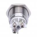 Pulsante antivandalo 24V 16mm bianco