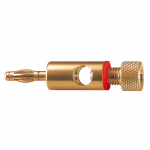 Spina Banana con morsetto Rossa 4mm