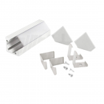 Profilo alluminio bianco ad angolo
