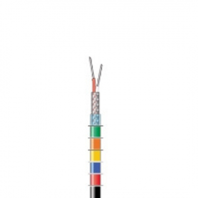 Cavo microfonico 2x0.35mm nero