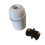 Portalampada E27 250V 4A bianco