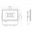 Proiettore 10W 230Vac IP65 3000Knero