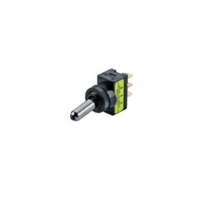 Interruttore a leva con led 12V blu