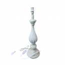 Lampada in legno plisse con paralume, altezza 63cm