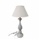 Lampada in legno plisse con paralume, altezza 63cm