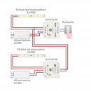 Amplificatore per strisce led monocolore 12/24/48V 10A