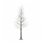 Albero innevato luminoso per esterno