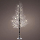 Albero innevato luminoso per esterno