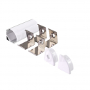 Profilo alluminio ad angolo con