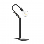 Lampada da tavolo metallo nero/oro