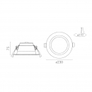 Faretto Led 30W 700mA con selettore