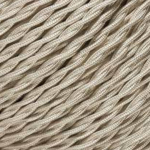 Cavo treccia 2x0.75 tessuto avorio