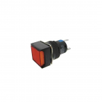 Pulsante Luminoso Quadrato 24V Rosso