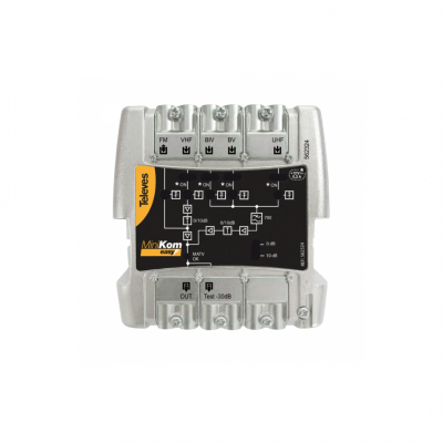 Amplificatore 5ingressi FM-VHF-UHF-