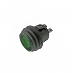 Interruttore luminoso verde 12V