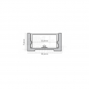 Profilo in alluminio anodizzato con