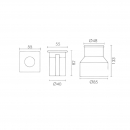 Faretto Led da incasso 2,5W-24Vdc