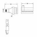 Adattatore spina RJ45 8pin con morsetti