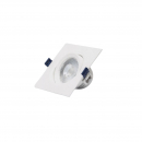 Mini LED 12W orientabile quadrato Bianco Caldo