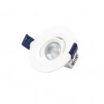 Mini LED 3W orientabile rotondo bianco caldo