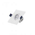 Mini LED 7W orientabile quadrato bianco caldo