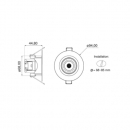 Mini LED 7W orientabile rotondo