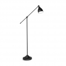 Piantana Newton nera in metallo 150cm E27 lampadina non inclusa