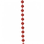 Ghirlanda di perline color rosso