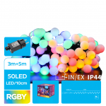 Catena luminosa 50 led multicolore
