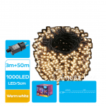 Catenaria 1000led 50mt bianco caldo