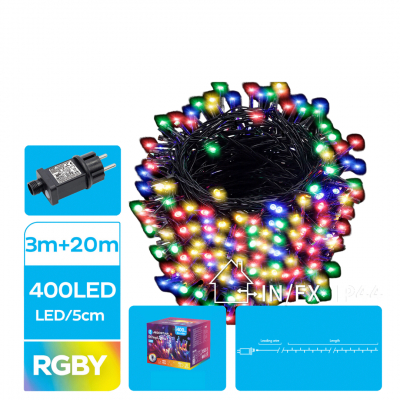 Catena luminosa 400led multicolor