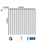 Tenda luminosa smart RGB 2X2mt