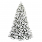 Albero innevato Empire Flocked 180cm ramo ad ombrello diametro 107cm