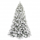 Albero innevato Empire Flocked 225cm ramo ad ombrello diametro 132cm