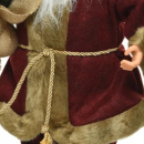 Babbo Natale con vestito in velluto
