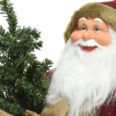 Babbo Natale con vestito in velluto