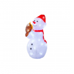 Pupazzo di neve luminoso in acrilico