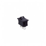 Deviatore unipolare On-On nero