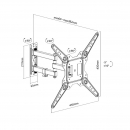 Supporto universale TV 23-42" 30Kg