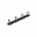 Distributore cavi orizzontale foro passante, 4anelli Rack19"1U