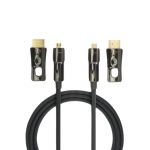 Cavo HDMI attivo fibra ottica 25m con adattatore micro HDMI/HDMI