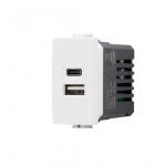 Presa USB A+C 5V/2,4A Joy533B bianco