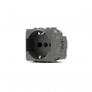 Presa Schuko Unel Art814N Nero